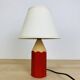 Pierre Sala vintage pencil lamp, wood, red