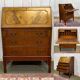Bureau dos d'âne anglais en acajou des années 1930