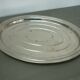 Silver metal oval top