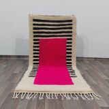 Handmade wool rug from Oued Zem