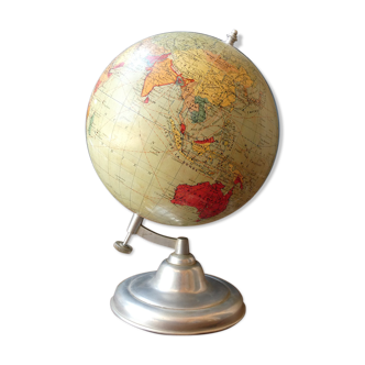 Globe terrestre Taride vintage des années 1940 - 37cm