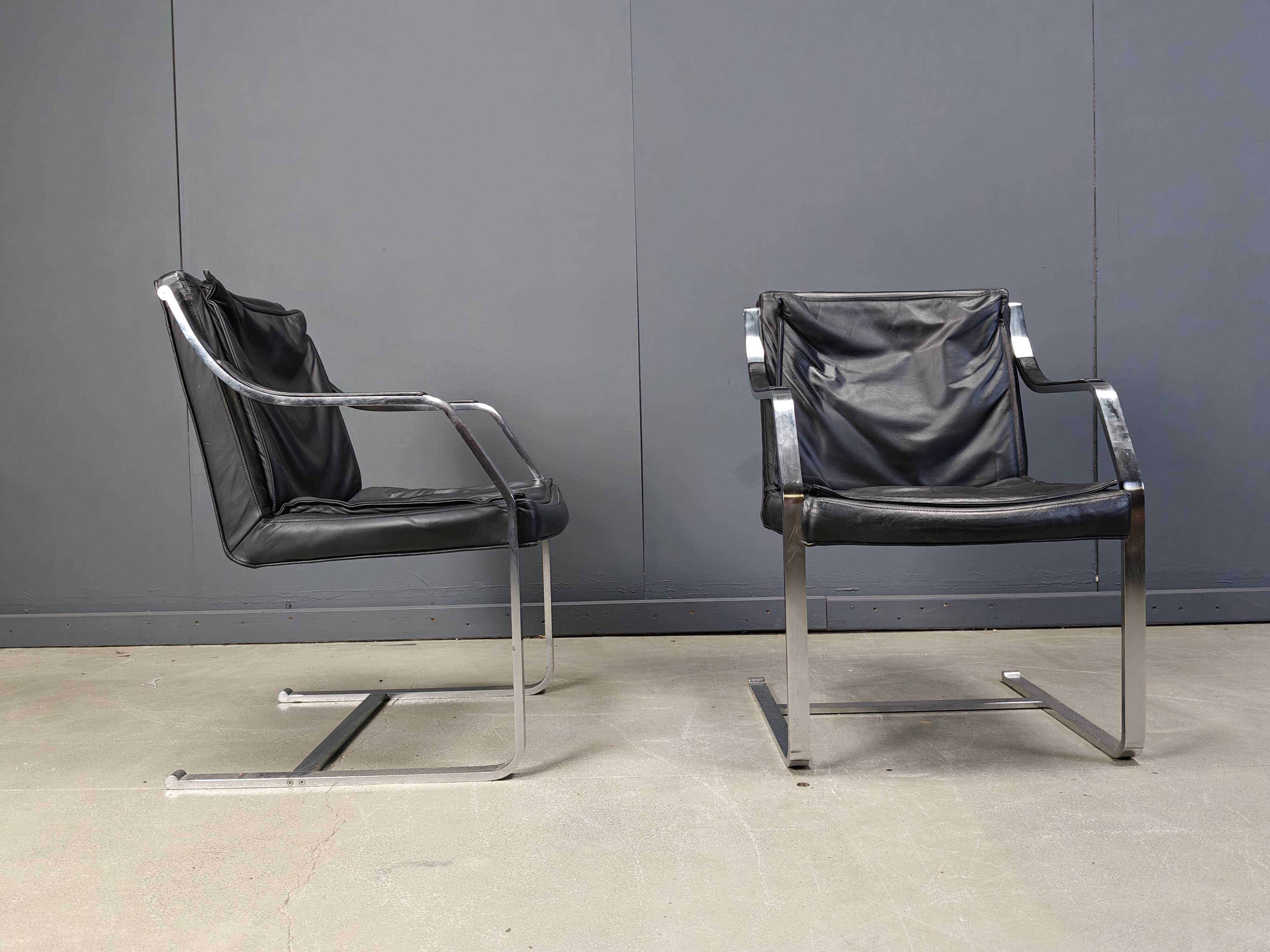 Set of 6 Rudolf Glatzel armchairs for Knoll Art Collection, 1980s