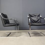 Set of 6 Rudolf Glatzel armchairs for Knoll Art Collection, 1980s
