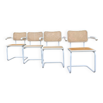Set of 4 B32 chairs by Marcel Breuer