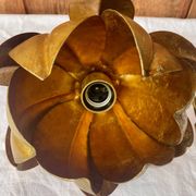 Vintage gold metal flower pendant