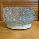 Vintage Ceiling Light Fixture with Moulded Glass + White Metal Support Mid-Century