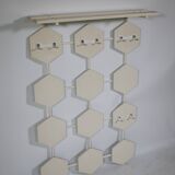 Space age design wall coat rack, 1960s 1970s