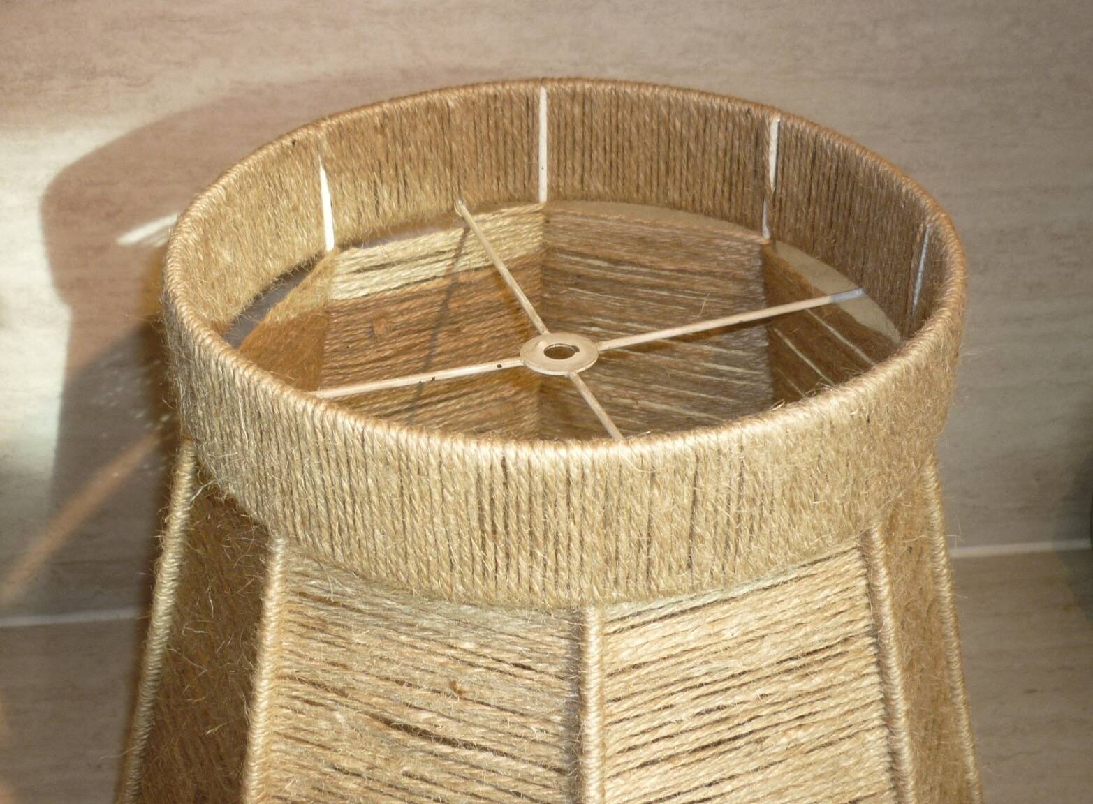 Jute thread lampshade 45 cm ø