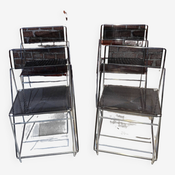 Lot de quatre chaises Nuova X-Line par Niels Jørgen Haugesen pour Hybodan A/S