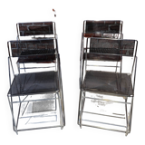 Set of four Nuova X-Line chairs by Niels Jørgen Haugesen for Hybodan A/S