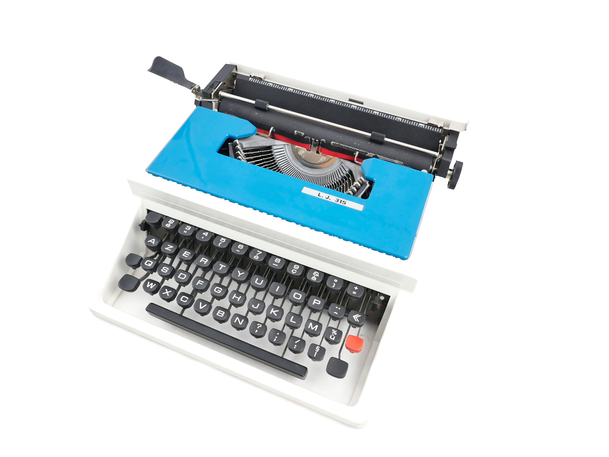 Underwood 315 vintage blue typewriter