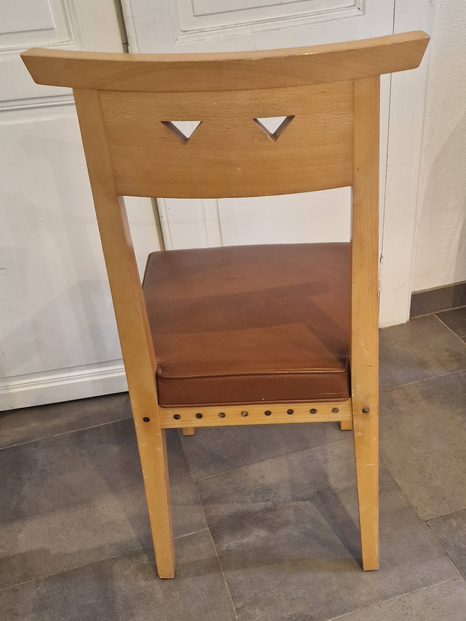 Christian Duc Set of 4 African Queen Chairs