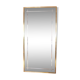 Vintage mirror engraved brass frame - 80x40cm