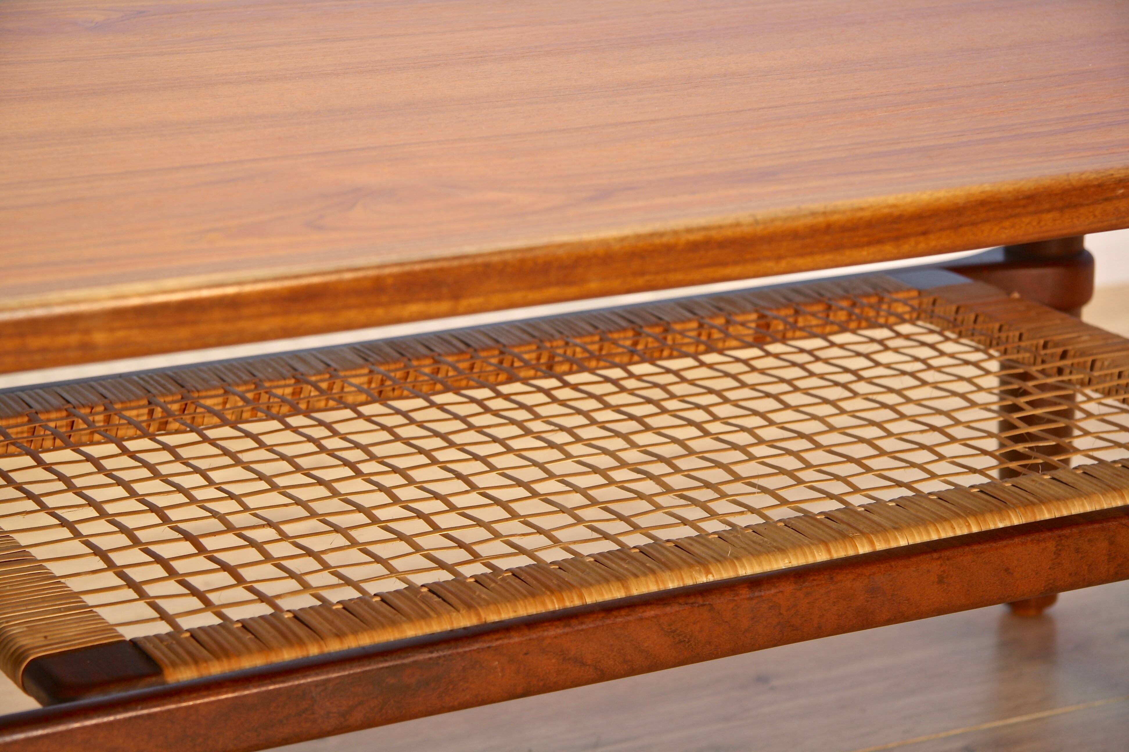 Danish coffee table with drawer in teak, 1960s