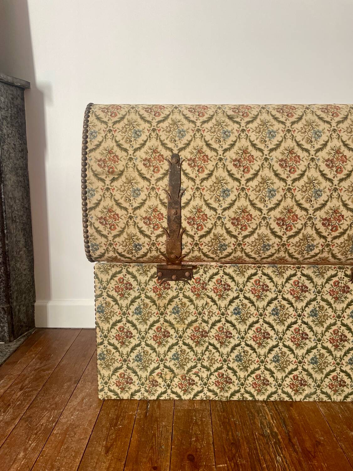 Antique tapestry chest