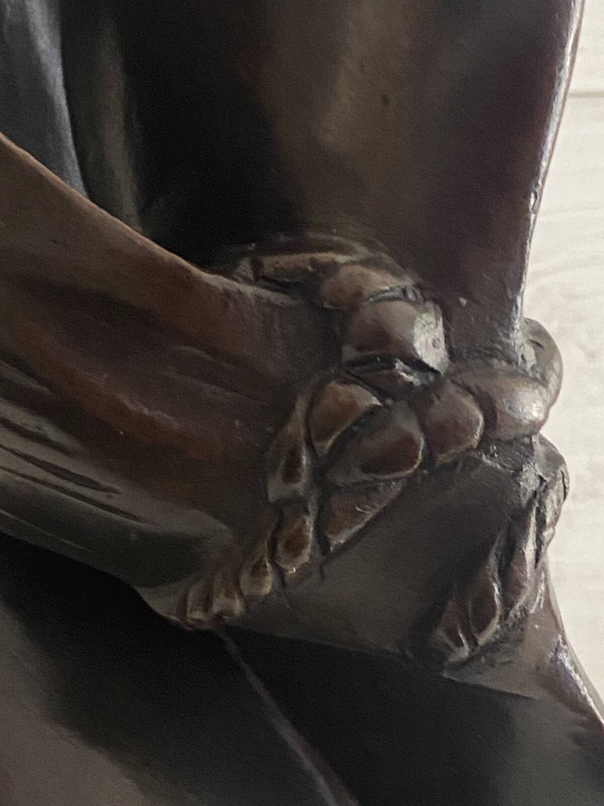 Patinated Bronze Sculpture Statue Signed S. Dali Female Body