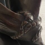 Patinated Bronze Sculpture Statue Signed S. Dali Female Body