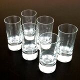 6 verres tube à shot classiques
