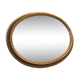 Miroir ovale en bois doré 67x47cm