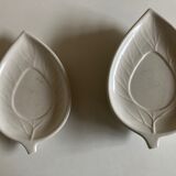 Set of 6 plates Ceramiche Bitossi sheets 1970 Italian work