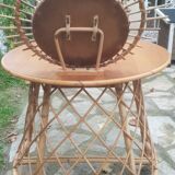 1960s rattan hairdresser's chair