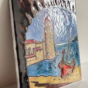 Vintage handmade ceramic illustration