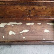 Vitrine bibliotheque 1 porte en noyer du XlXème siecle