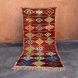 Colorful Moroccan rug - 143 x 285 cm