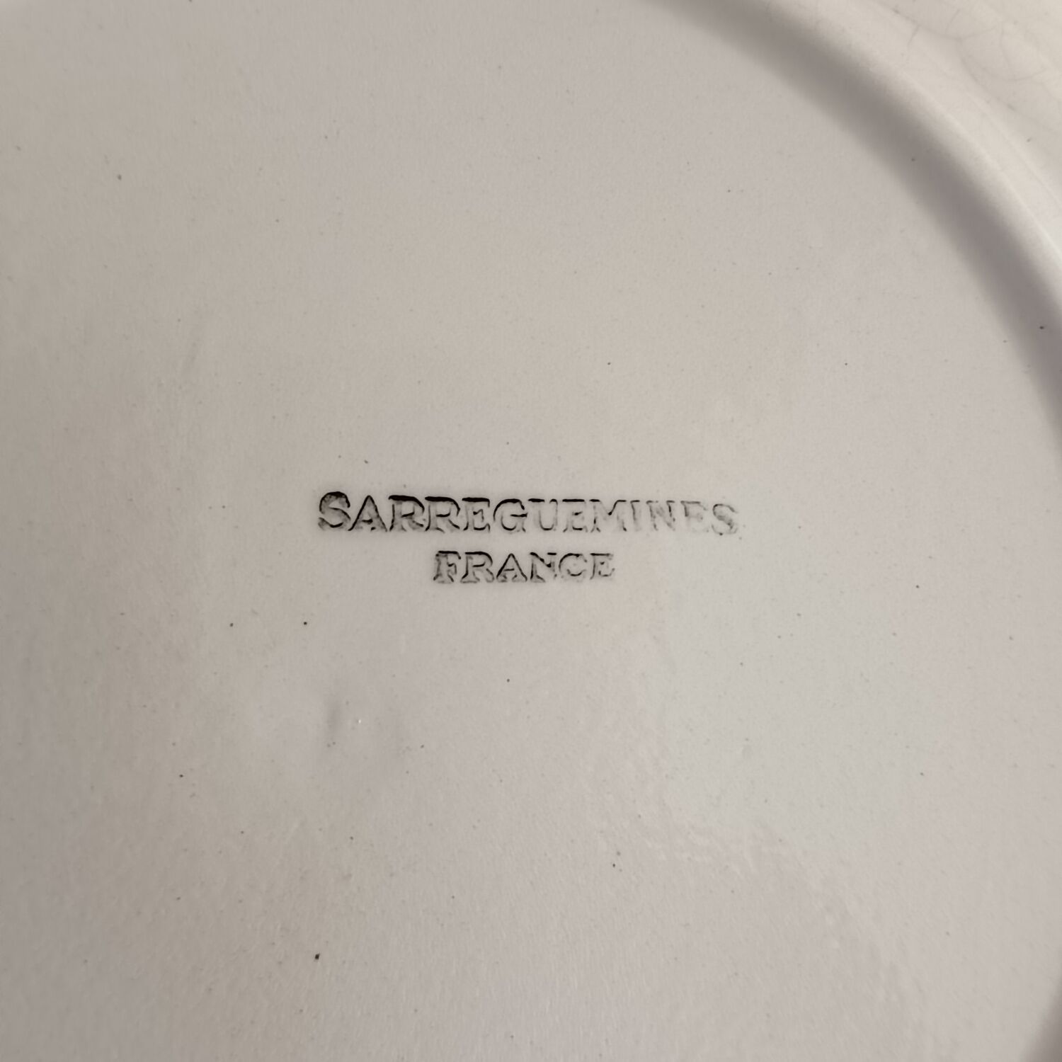 4 plates earth of iron Sarreguemines