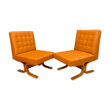 A pair of armchairs by ludvik volak, drevopodnik holesov, czechoslovakia, 1960s