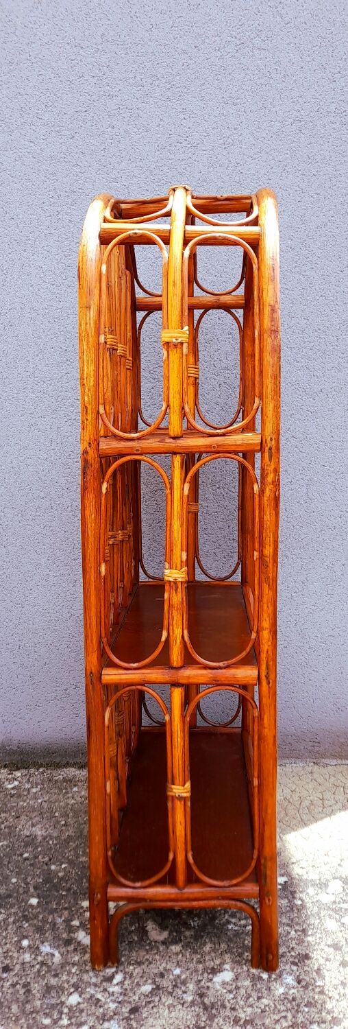 Rattan shelf