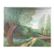 Tableau paysage de campagne verte