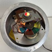 Rare French fibre optic lamp "La Sphérique" from the 1970s Space Age.