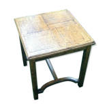 Table old table sofa square tray oak parquet style of Versailles