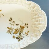 Long fish and meat dish, 19th century, Haviland Limoges porcelain, 66cm