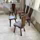 Chaises chêne massif chapo savoyarde art populaire