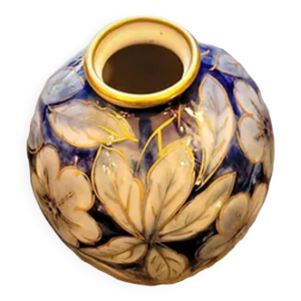 Camille Tharaud enamelled Limoges porcelain vase