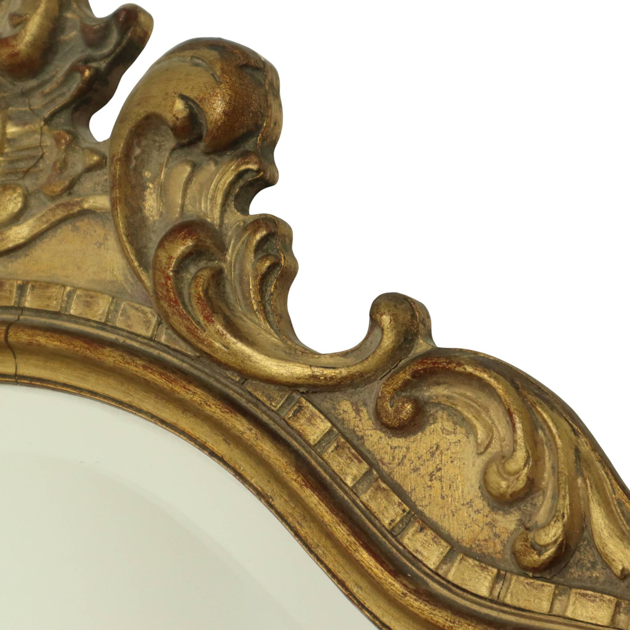 Classic Facet Cut Gold Leaf Mirror Deknudt 75cm