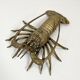 Vintage brass lobster