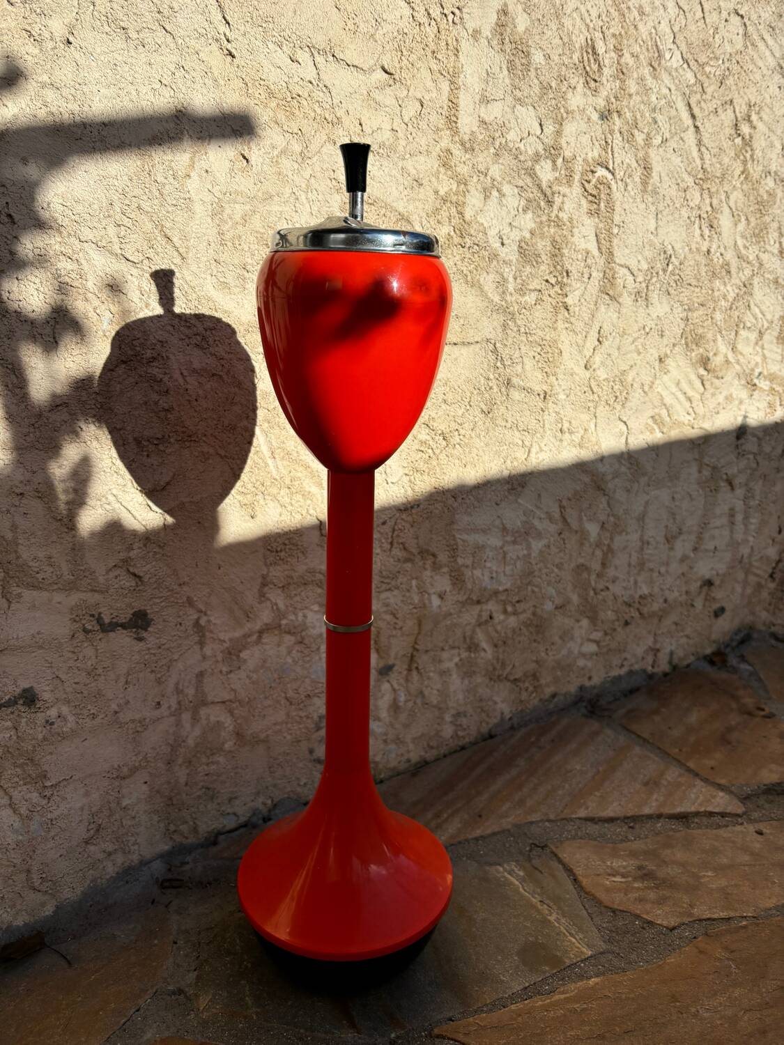 Vintage space age orange ashtray (1970s)