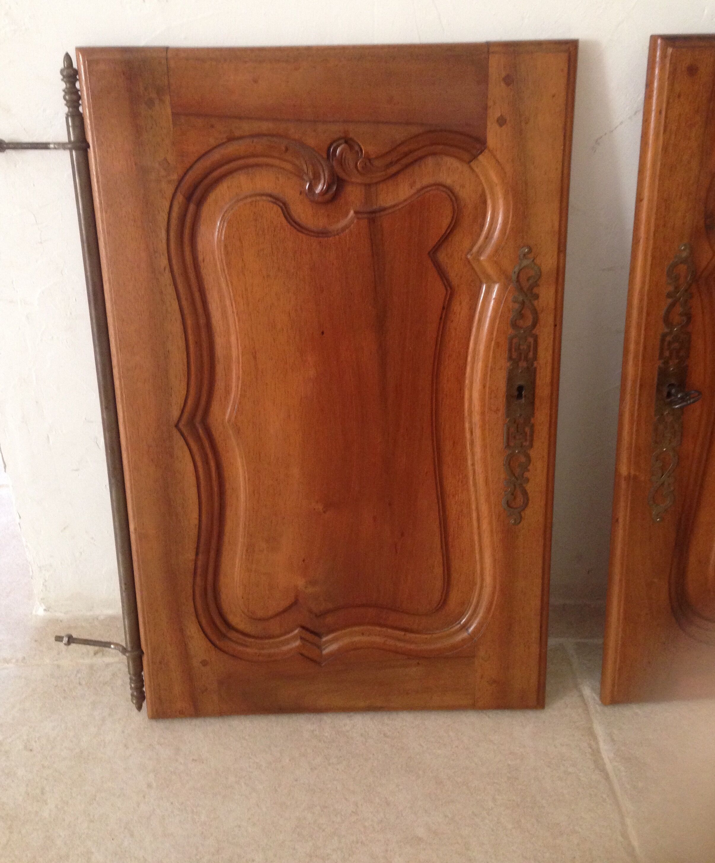 Paires de portes anciennes à encastrer