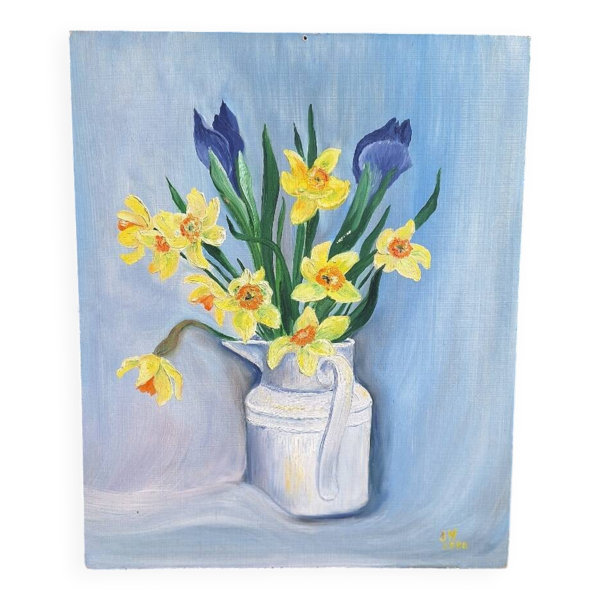 Nature morte bouquet de jonquilles