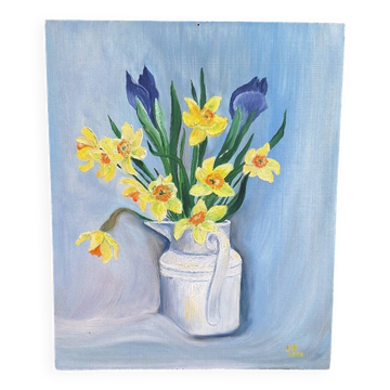 Still life bouquet of daffodils