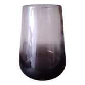 Blown glass vase by master glassmaker Claude Morin, 1978