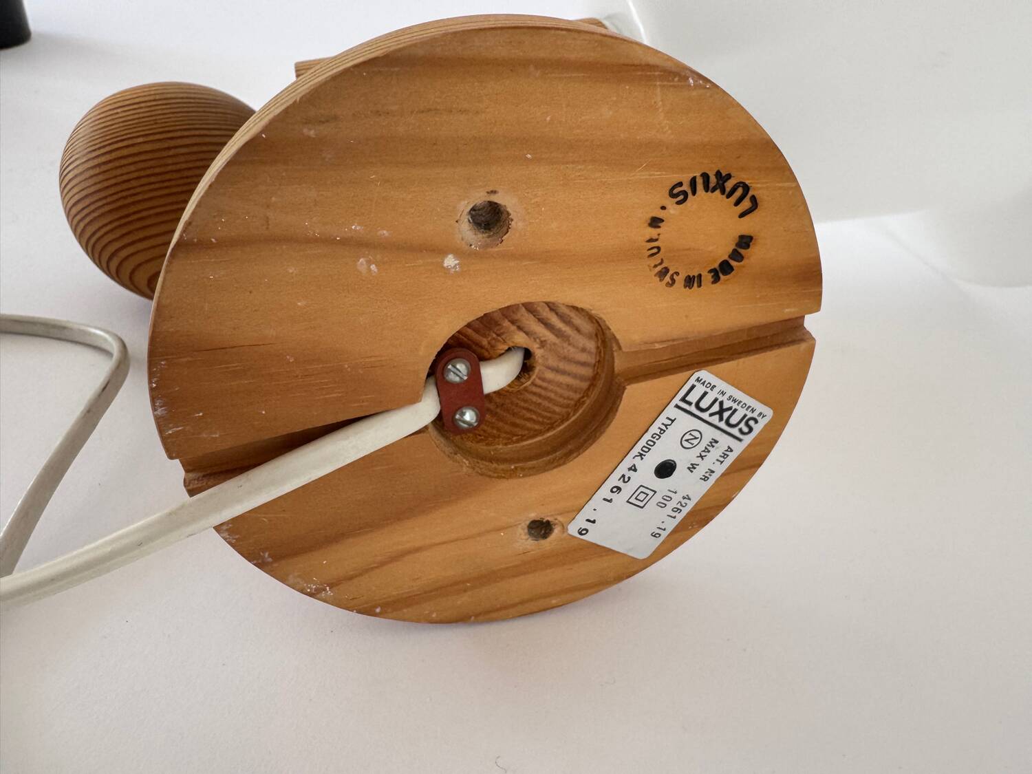 Vintage 1960s  Uno Kristiansson For Luxens Sweden Wall Lamp