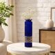 Vintage cobalt blue and gold vase - August Walther & Söhne 1950