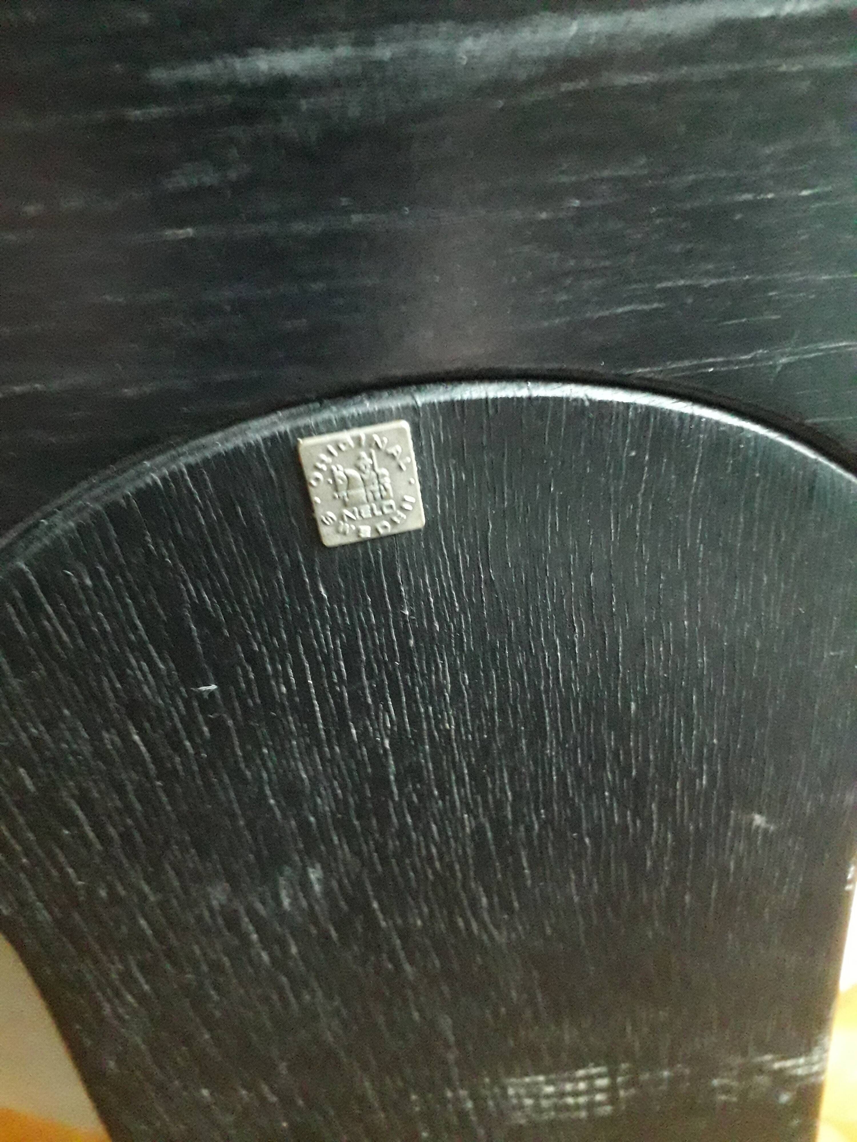 Vintage Swedish leather armchair signed Nelo