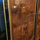 Four-door cabinet in checkerboard patterned burr walnut veneer