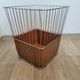 Vintage umbrella holder basket basket metal and plastic brand Caddie