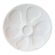 6 french porcelain oyster plates